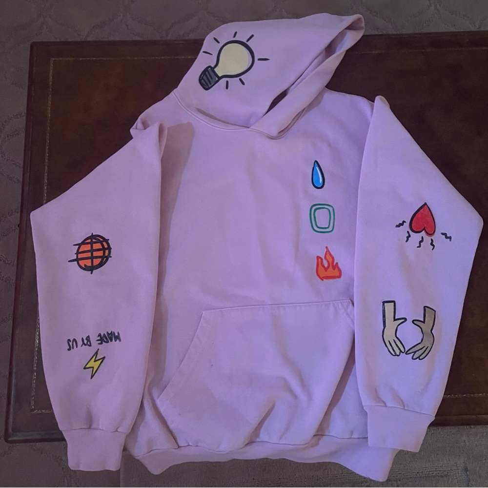 Men Pink Hoodie w/ Pink Shorts